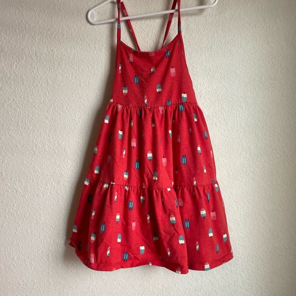 Cat & Jack Red Dress with Popsicle Pattern size 5T - Picture 1 of 4